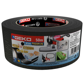 GEKO Premium Repair tape (Gaffa) sort 50mm X 50m