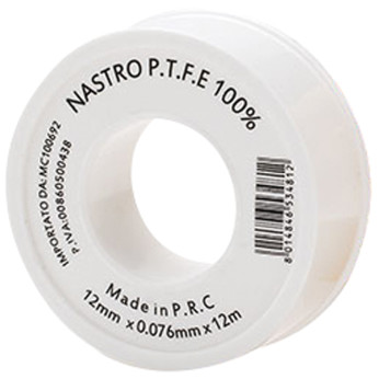 Geko Teflon P.T.F.E hvid gevind tape 12mm x 12m