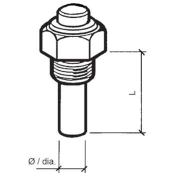 VDO sensor olie temp. 6-24V