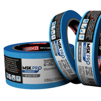 Geko Pro Outdoor Blå afdækningstape, 5 mdr UV resistens