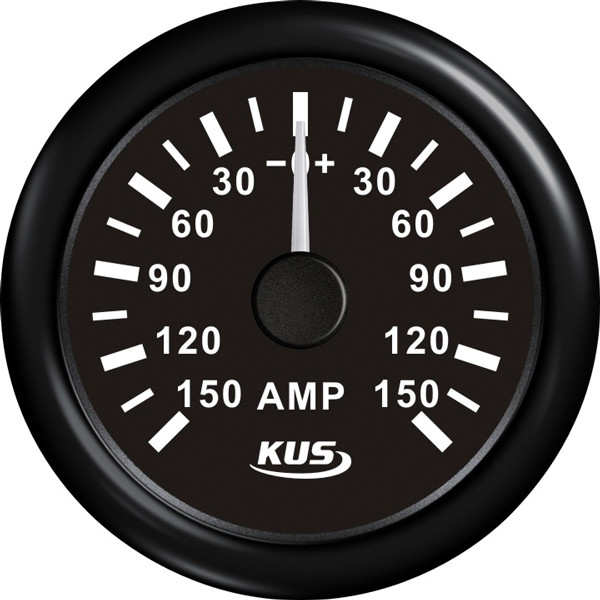 KUS amperemeter sort 150Amp shunt