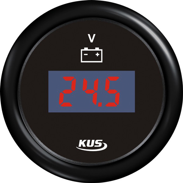 Kus digital voltmeter 9-32v, sort