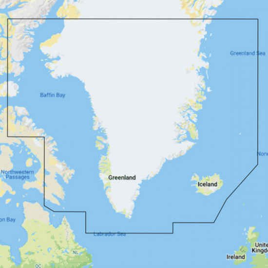 C-Map Y040 Discover, Grnland 'kun ved kb af plotter'