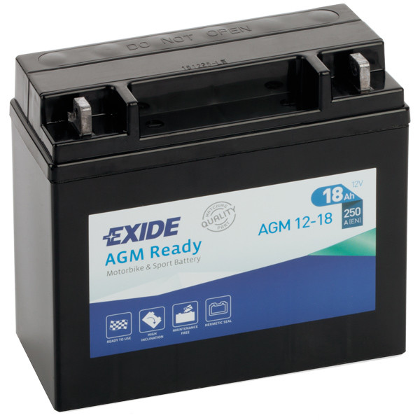 Exide AGM start batteri, 18 Amp