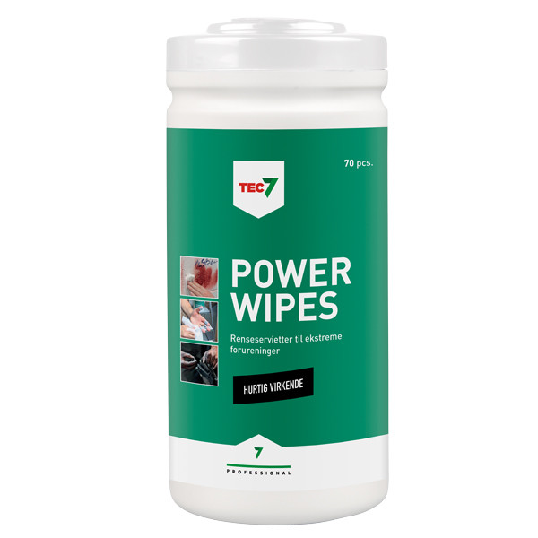 Tec7 Power Wipes, 70 stk.