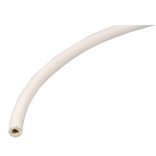 Slange 7x13mm hvid, 50m rulle