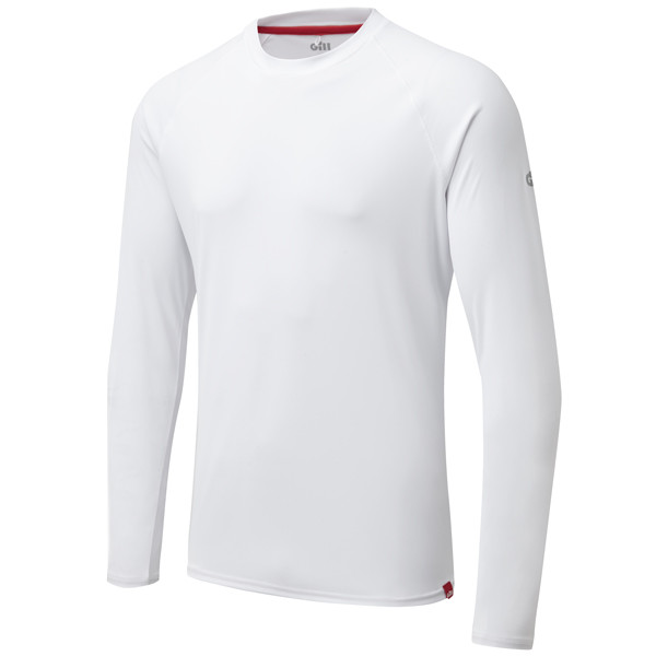 Gill UV011 Shirt m/lange rmer men's UV50+ hvid